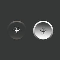 botão de ícone de plano de elementos de design ui e ux neomórfico vetor