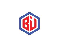 modelo de vetor de design de logotipo bi ib