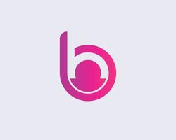 modelo de vetor de design de logotipo bh hb