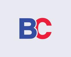 modelo de vetor de design de logotipo bc cb