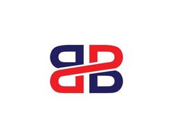 modelo de vetor de design de logotipo bb
