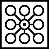 ícone de clipart de olho de polígono geométrico abstrato de conexão vetor