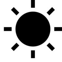 ícone de clipart de luz brilhante de dia de sol vetor