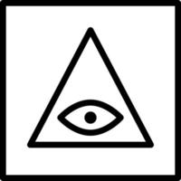 ícone de clipart de olho de polígono geométrico abstrato de providência vetor
