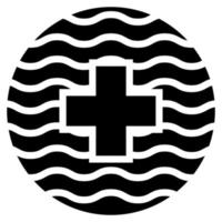 ícone de clipart de hidroterapia vetor
