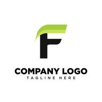 letra de design de logotipo f adequada para empresa, comunidade, logotipos pessoais, logotipos de marca vetor