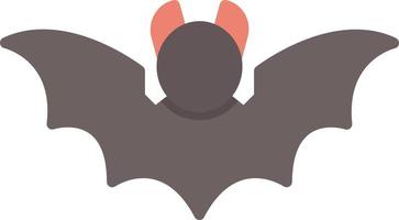 ícone plano de morcego vetor