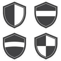 conjunto de ícones de escudo 1 vetor