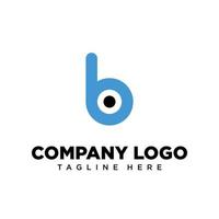 letra de design de logotipo b, adequado para empresa, comunidade, logotipos pessoais, logotipos de marca vetor