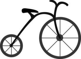 bicicleta retrô, ilustração, vetor em fundo branco.