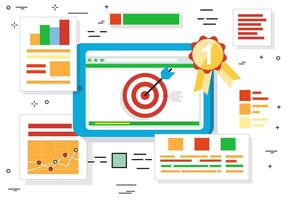 Elementos e ícones vetoriais de design plano gratuito vetor