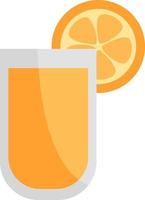 suco de laranja, ilustração, sobre um fundo branco. vetor