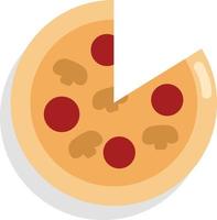 pizza italiana, ilustração de ícone, vetor em fundo branco