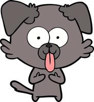 personagem de cachorro vetor em estilo cartoon