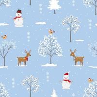 padrão perfeito de férias de inverno em fundo azul suave para decoração de natal ou ano novo vetor