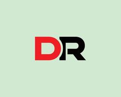 modelo de vetor de design de logotipo dr rd