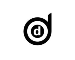 modelo de vetor de design de logotipo dd