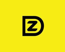 modelo de vetor de design de logotipo dz zd