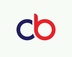 modelo de vetor de design de logotipo cb bc