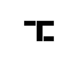 modelo de vetor de design de logotipo ct tc