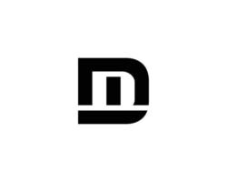 modelo de vetor de design de logotipo dm md