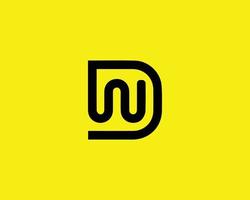 modelo de vetor de design de logotipo dw wd