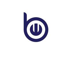 modelo de vetor de design de logotipo bw wb