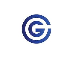 modelo de vetor de design de logotipo cg gc