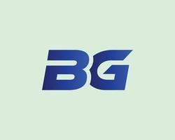 modelo de vetor de design de logotipo bg gb