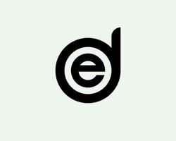 modelo de vetor de design de logotipo de ed