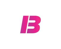 modelo de vetor de design de logotipo bi ib