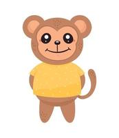 macaco fofo kawaii vetor