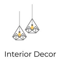 decoração de interiores na moda vetor