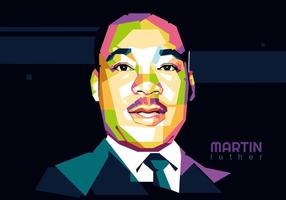 Martin Luther King Júnior. Wpap vetor