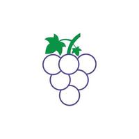 modelo de design de ilustração vetorial de ícone de uvas vetor