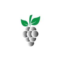 modelo de design de ilustração vetorial de ícone de uvas vetor