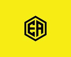 modelo de vetor de design de logotipo ea ae