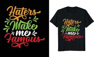 design de camisetas de citações motivacionais vetor