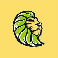 design de logotipo de esporte de leão vetor