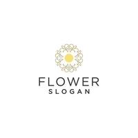 vetor de design de ícone de logotipo de flor