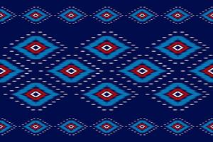 tapete étnico ikat arte padrão. sem costura padrão geométrico étnico ikat em tribal. estilo mexicano. vetor