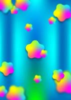bolha de bola de arco-íris de natal sazonal brilhante fundo abstrato papel de parede design gráfico ilustração vetorial vetor