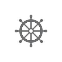 eps10 cinza vector navio volante ícone da arte abstrata isolado no fundo branco. símbolo de direção do capitão em um estilo moderno simples e moderno para o design do seu site, logotipo e aplicativo móvel