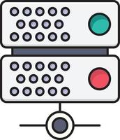 ilustração vetorial de rede de servidor em ícones de símbolos.vector de qualidade background.premium para conceito e design gráfico. vetor
