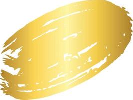 elemento de design de pincelada de ouro vetor
