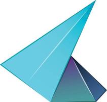 ilustração abstrata do logotipo da montanha do triângulo em estilo moderno e minimalista vetor