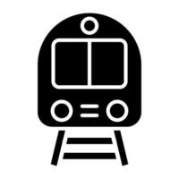 estilo de ícone de trem vetor