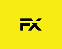 modelo de vetor de design de logotipo fx xf