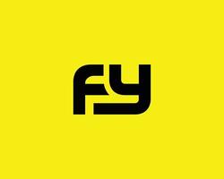 modelo de vetor de design de logotipo fy yf