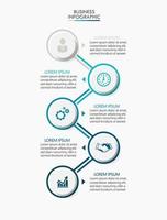 apresentação modelo de infográfico de negócios vetor